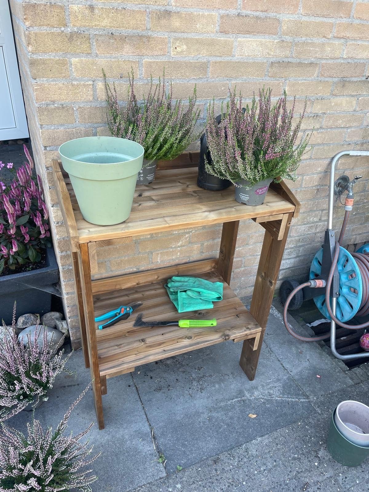 Houten Tuinwerkbank / Oppottafel **NIEUW**, Tuin en Terras, Ophalen, Nieuw, Overige soorten