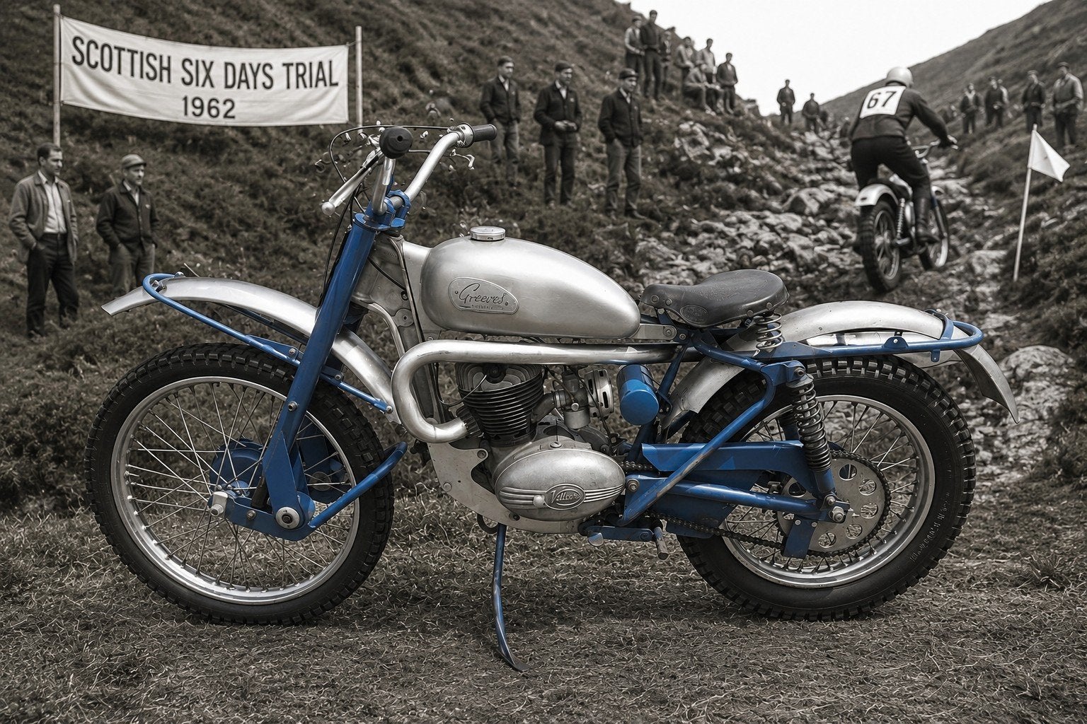 Greeves Scottish 250cc Trial 😍🤩🤩, 1 cilinder, 250 cc