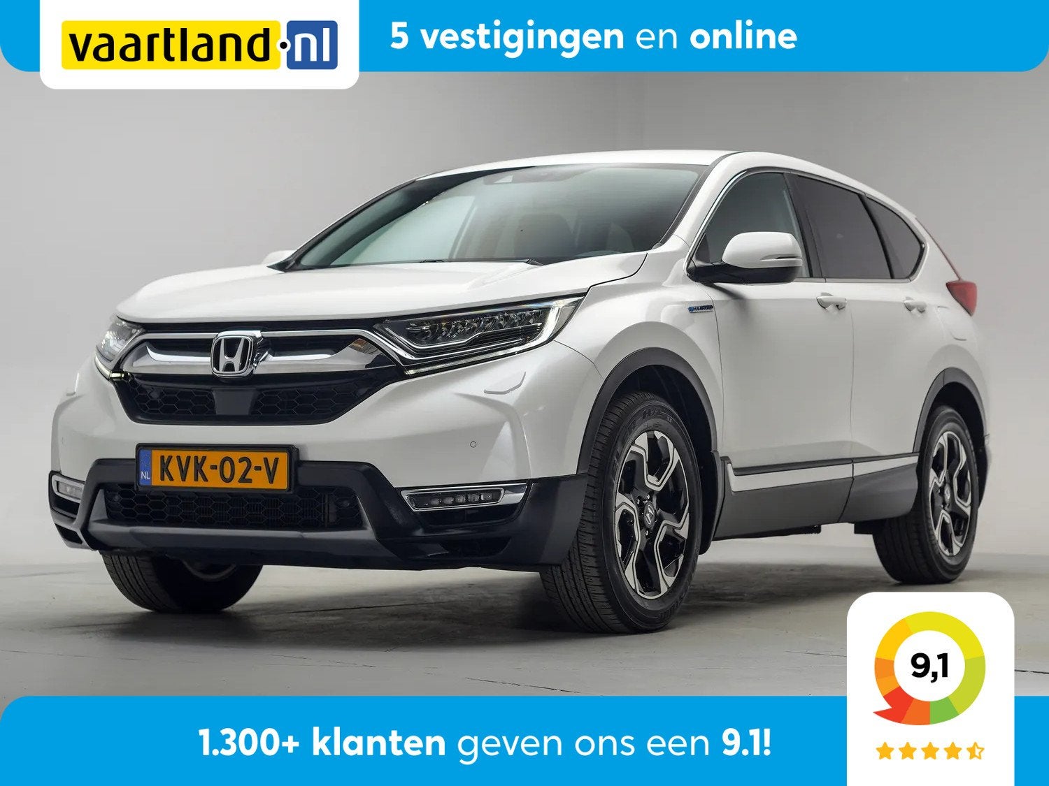 Honda CR-V 2.0 Hybrid AWD Lifestyle [ Adapt.cruise Camera Na, Auto's, Automaat, 145 pk, Gebruikt, 750 kg