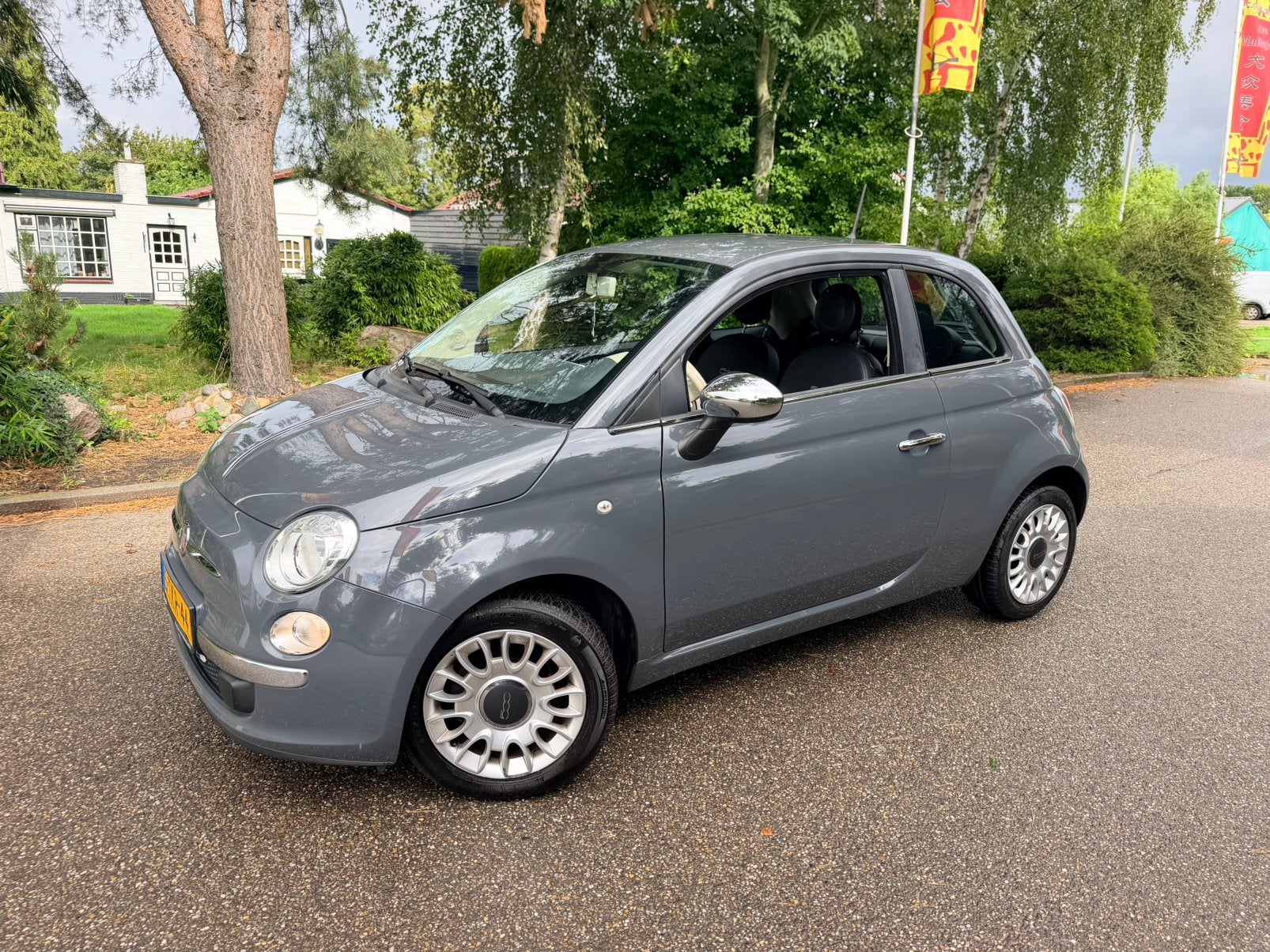Fiat 500 0.9 Twinair C /appel CarPlay /airco/N.A.P/NL Auto, Voorwielaandrijving, Stof, Zwart, 840 kg