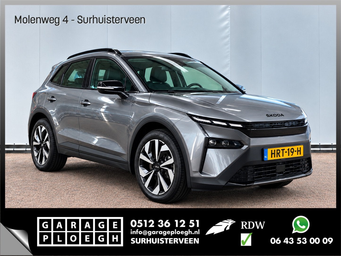 Skoda Elroq 85 Sportline Soh 100% Carplay ACC Trekhaak, Auto's, Automaat, Achterwielaandrijving, Gebruikt, 568 km
