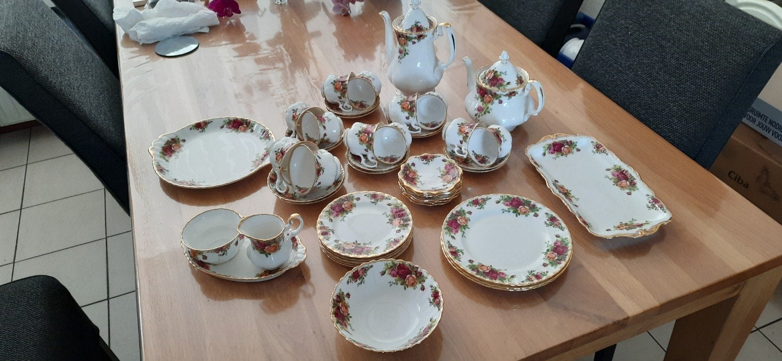 Royal Albert Old Country Roses Servies - Complete Set, Ophalen