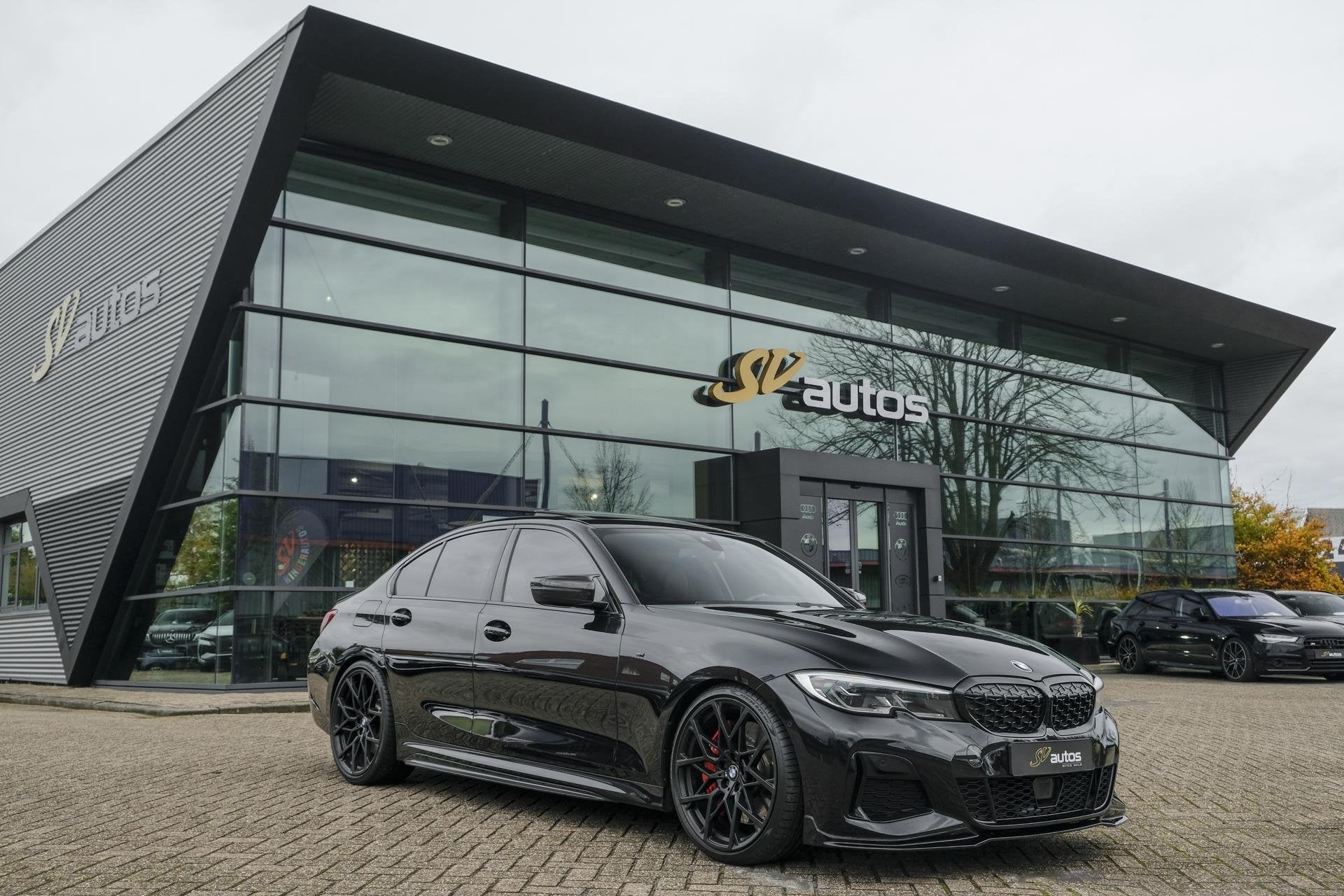 BMW 3-serie M340i 505pk xDrive Stage2 Schuifdak NLauto Harma, Auto's, BMW, Automaat, Euro 6, 1645 kg, Zwart