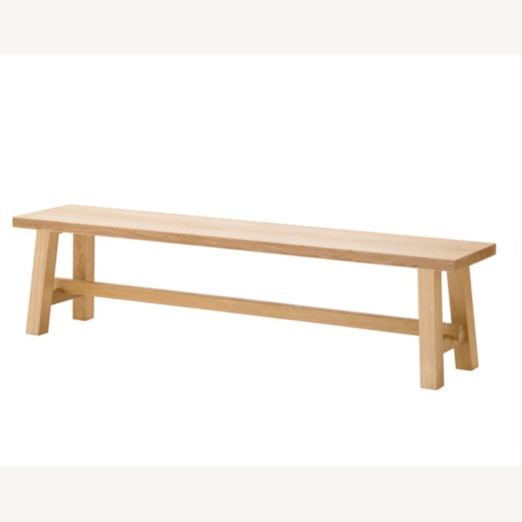 IKEA MÖCKELBY bench in oak, Ophalen, Minder dan 50 cm, Gebruikt, Eikenhout