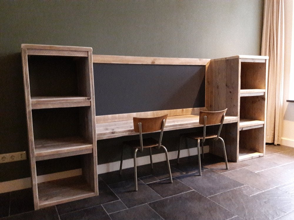 bureau steigerhout kinderen, Ophalen, Gebruikt, Kinderbureau, 50 cm