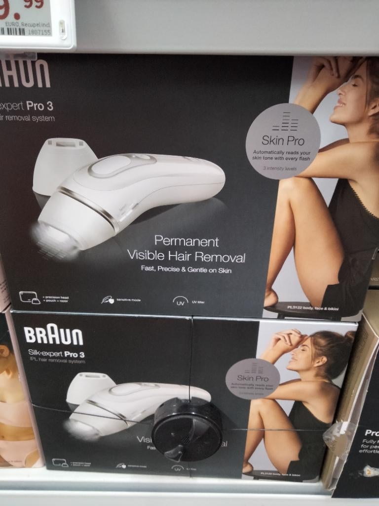 BRAUN IPL3122 IPL-apparaat Wit ontharingsapparaat, Ophalen of Verzenden, Nieuw, Scheren en Epileren