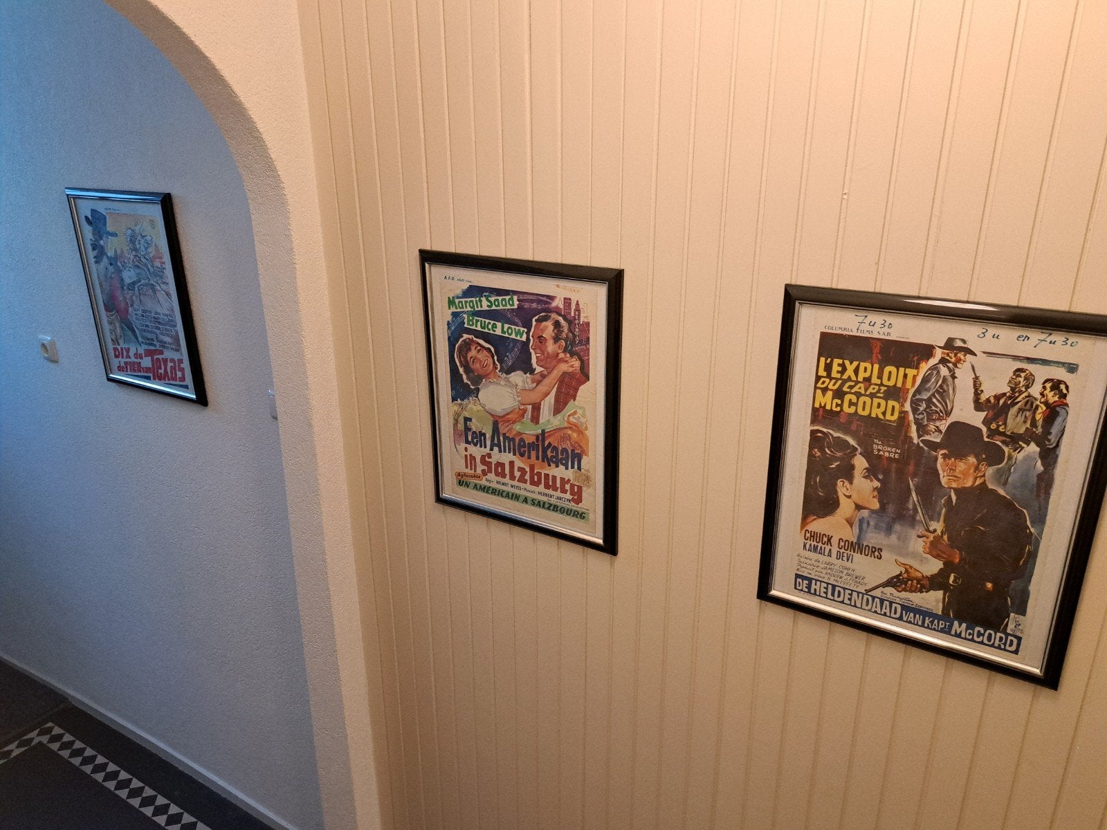 3 oude filmposters, Ophalen of Verzenden, Gebruikt, Foto of Kaart
