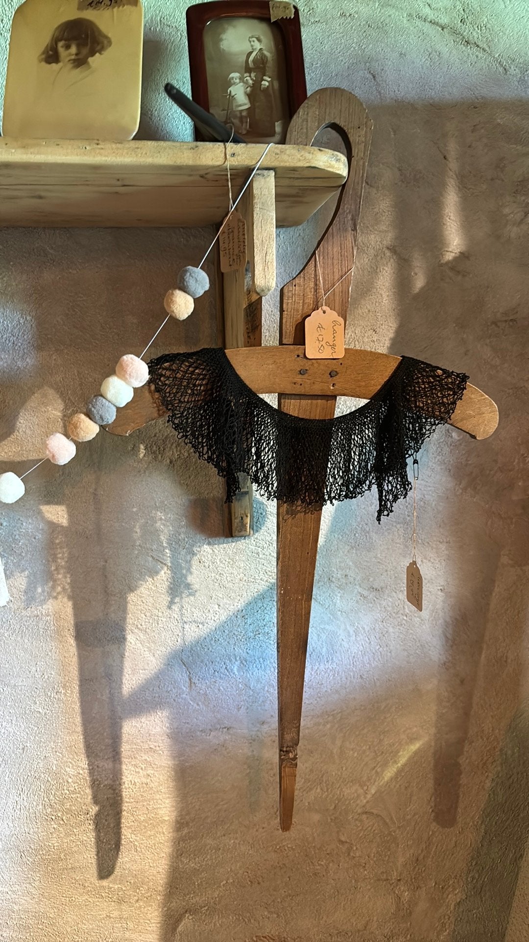 Antieke hanger en kraagje, Antiek en Kunst, Antiek | Kleding en Accessoires, Ophalen of Verzenden