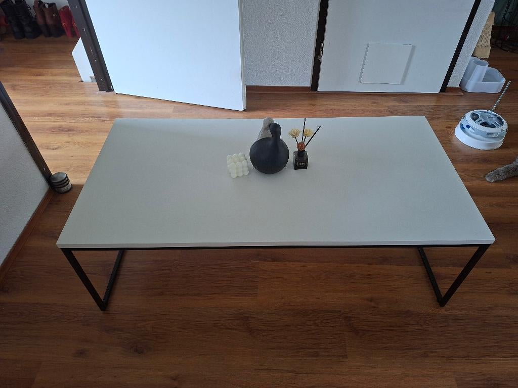 Salontafel wit, Huis en Inrichting, Ophalen, Gebruikt, 100 tot 150 cm, 50 tot 100 cm