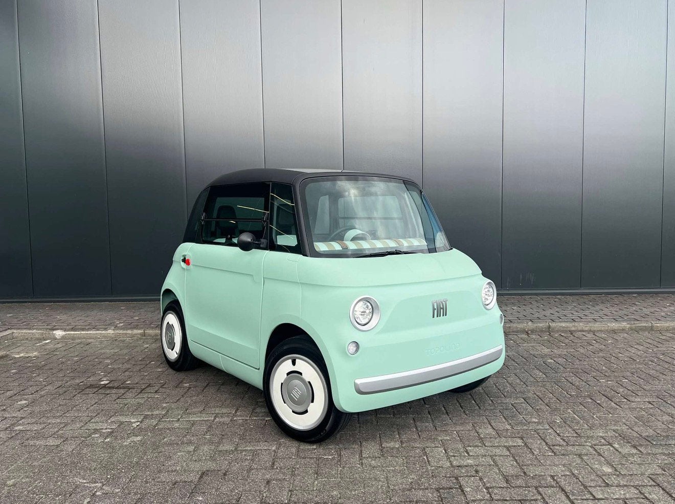Fiat Topolino brommobiel LED koplampen  Panoramadak, Diversen, Gebruikt, 16 km/u of meer, 46 km of meer, Ophalen