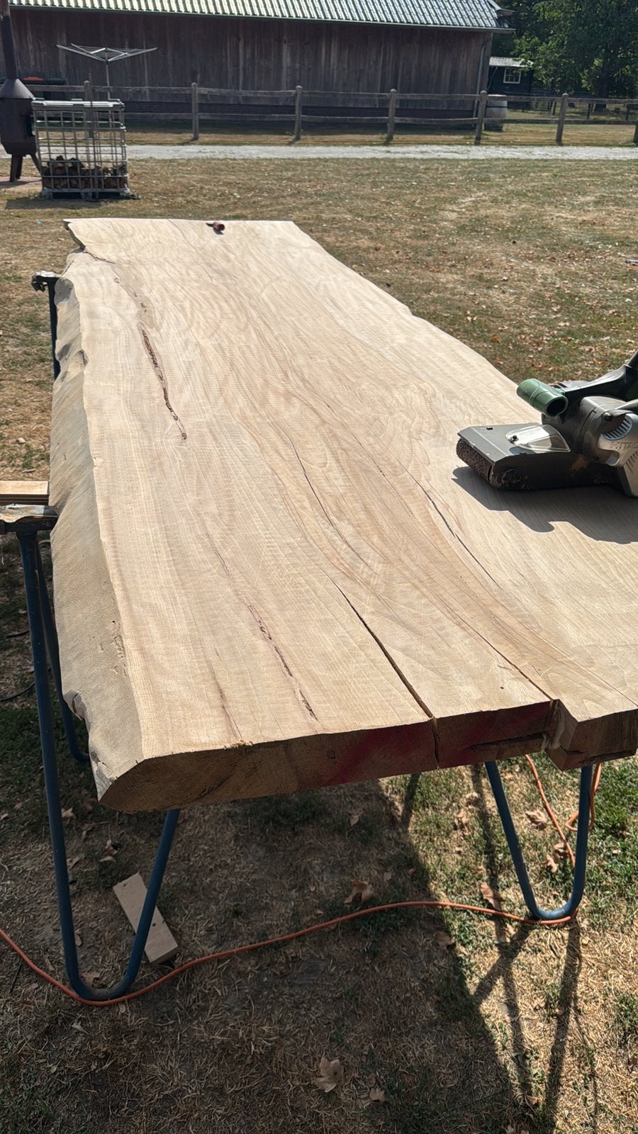 Boomstam tafel, Ophalen, 100 tot 150 cm, 200 cm of meer, Vijf personen of meer