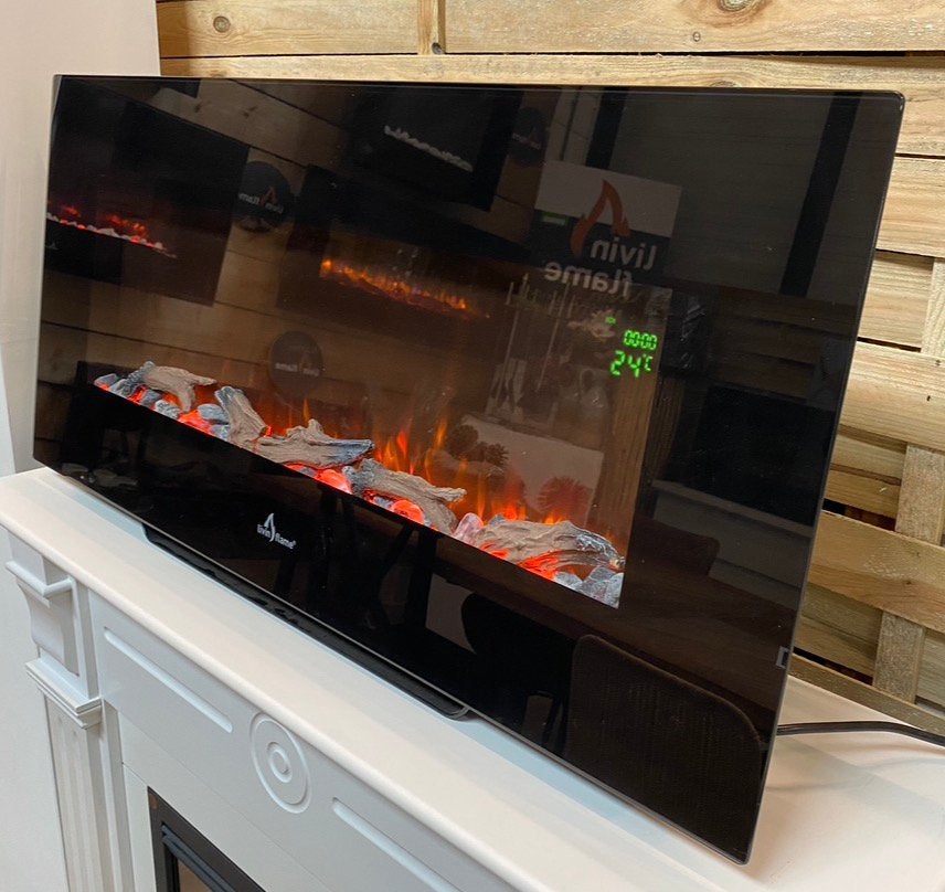 Livn Brixham - 100cm - elektrische sfeerhaard led, Ophalen, Zo goed als nieuw, Inbouwhaard, Elektrische haard