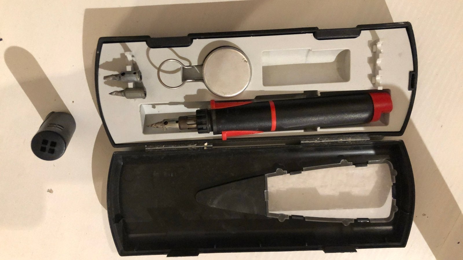 Gas soldeerbout in handige opbergcase, Ophalen, Gebruikt, Overige typen, Overige merken