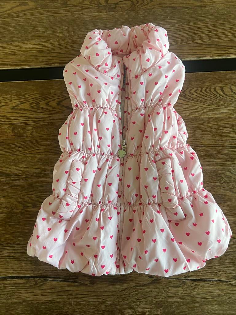 Roze meisjes bodywarmer met hartjes, maat 98, Kinderen en Baby's, Kinderkleding | Maat 98, Ophalen of Verzenden, Gebruikt, Meisje