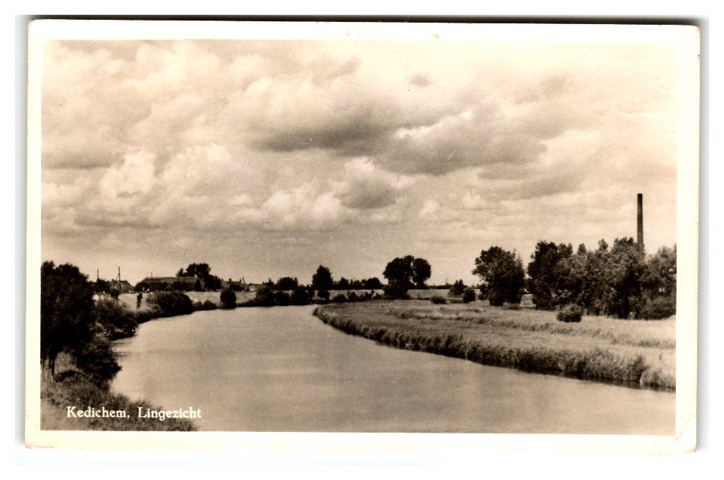 Kedichem, Lingezicht, Ophalen of Verzenden, 1940 tot 1960, Gelopen, Utrecht