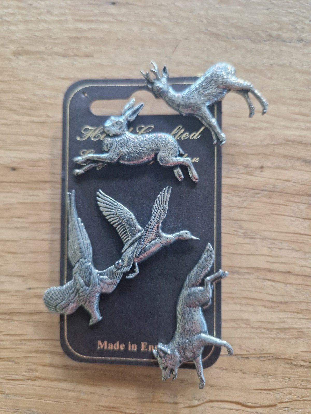 Speldjes Hand crafted in England - Dieren Jachtspeldjes, Ophalen