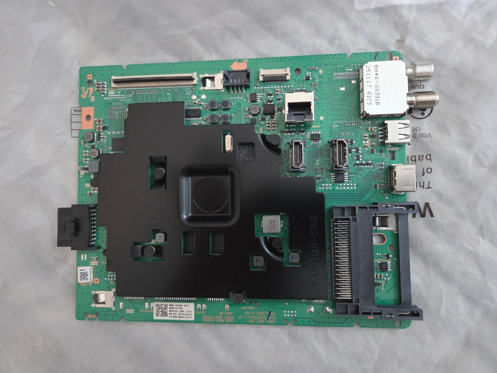 Samsung Crystal UHD Smart TV Moederbord ( BN96-63184D ), Ophalen of Verzenden, Refurbished