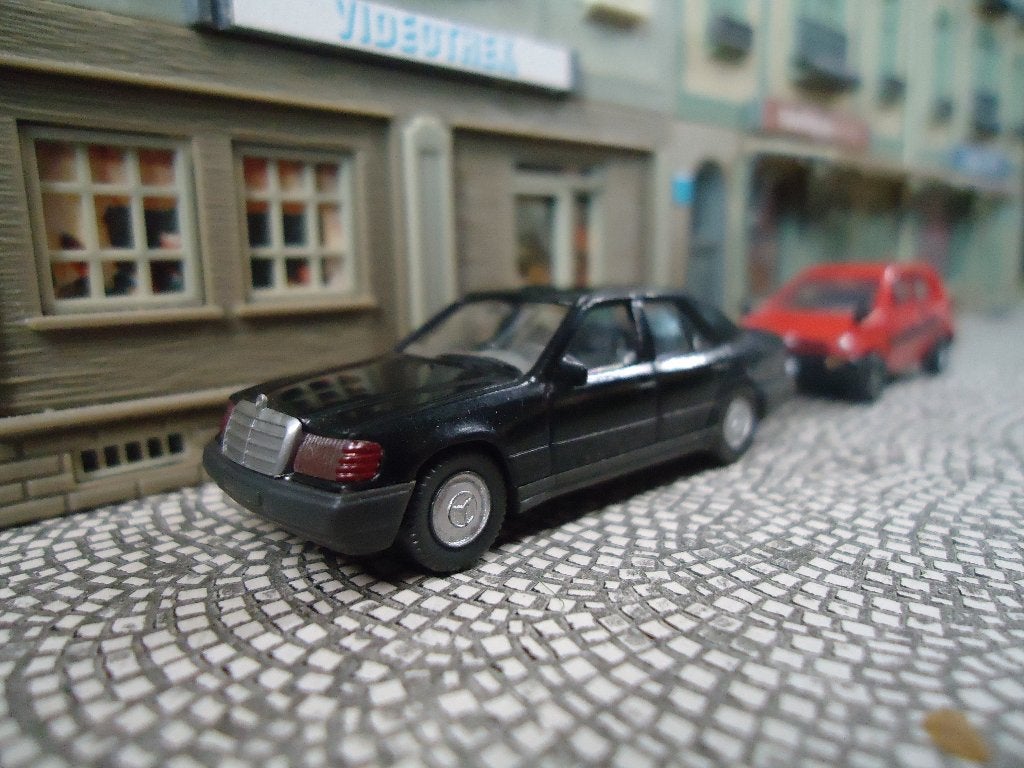 Mercedes Benz W124 260E - Wiking zwart, Ophalen of Verzenden, Zo goed als nieuw, Auto, Wiking