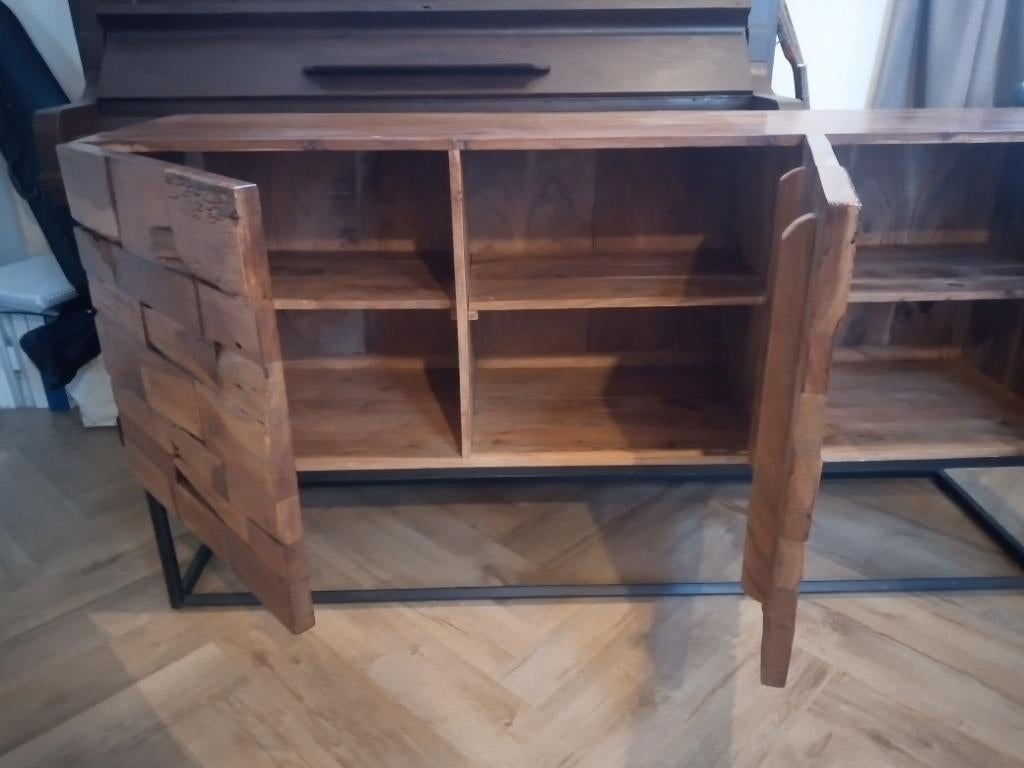 Dressoir, Huis en Inrichting, Kasten | Dressoirs, Ophalen, 150 tot 200 cm, Teakhout, 25 tot 50 cm