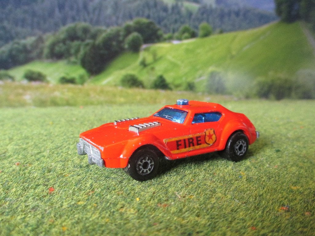 1:65 Fire Chief - Lesney Matchbox Superfast MB64 1976-1979, Ophalen of Verzenden, Gebruikt, Auto