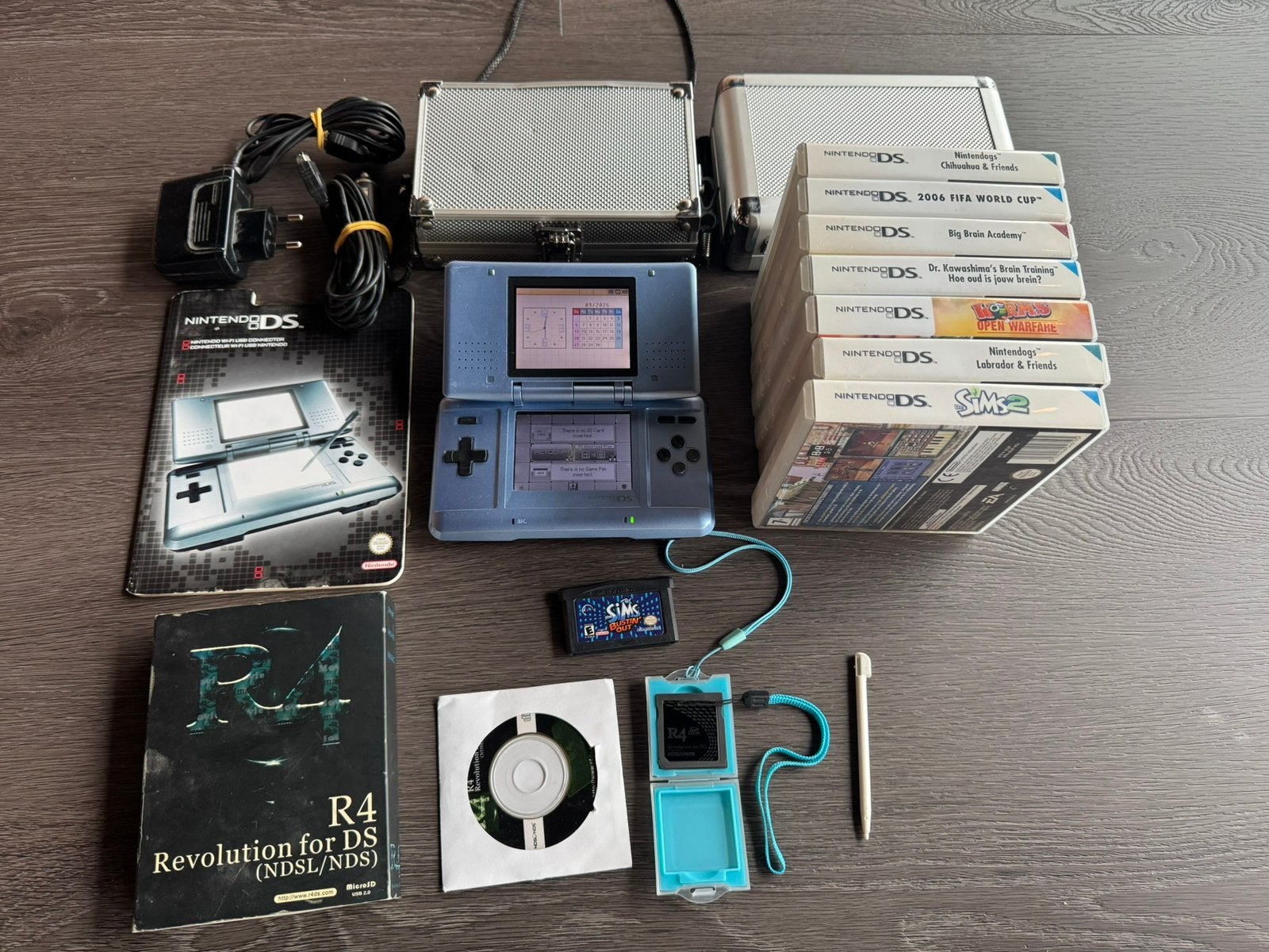 originele blauwe Nintendo DS in werkende staat., Ophalen of Verzenden, Zo goed als nieuw, Roze, DS Lite