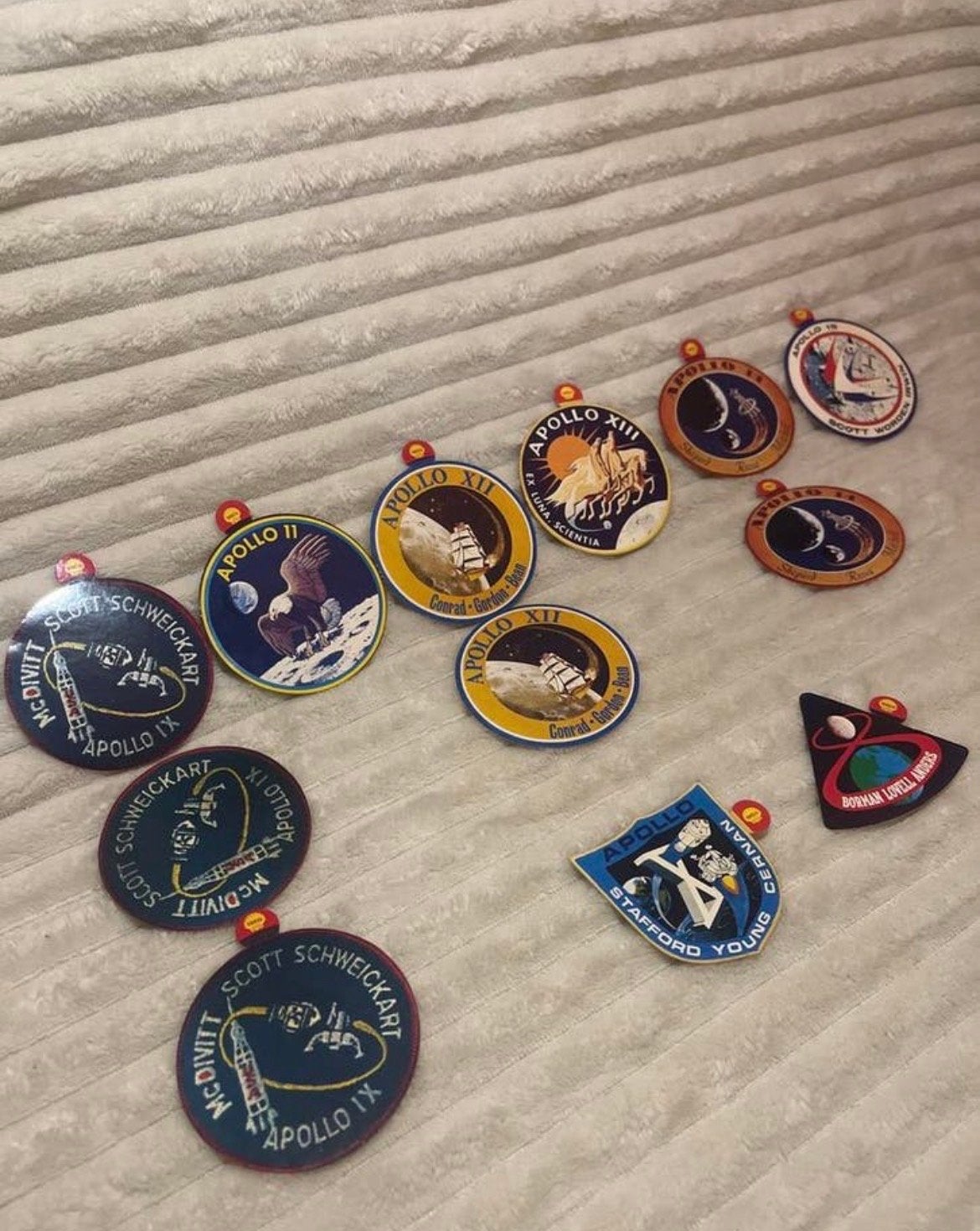Vintage Shell Apollo Ruimtevaart Stickers Set, Verzamelen, Ophalen of Verzenden, Gebruikt, Merk