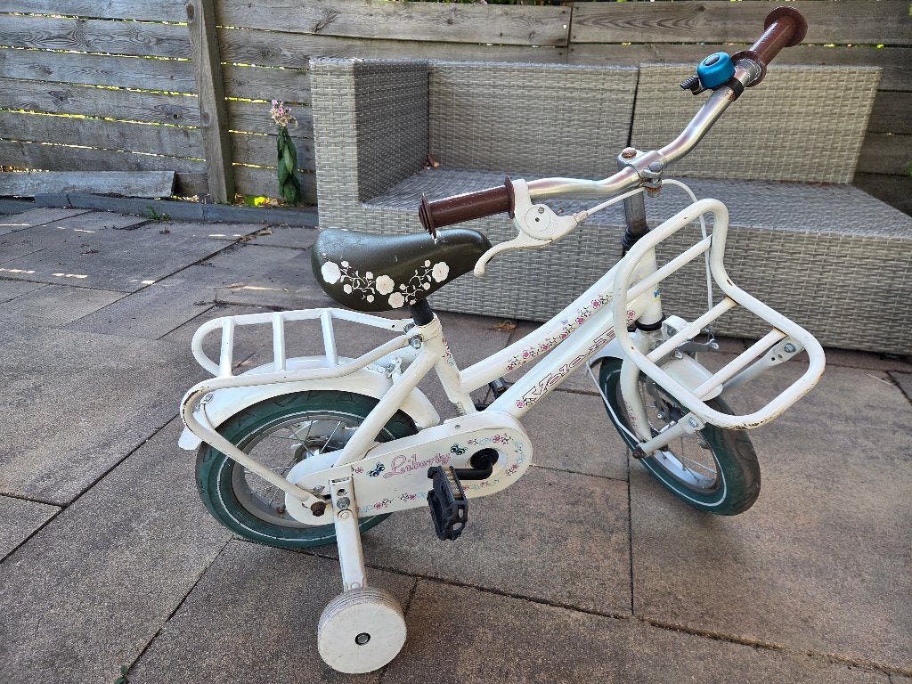 kinderfiets Volare Liberty, Fietsen en Brommers, Fietsen | Kinderfietsjes, Ophalen, Zijwieltjes, Gebruikt, Velgrem