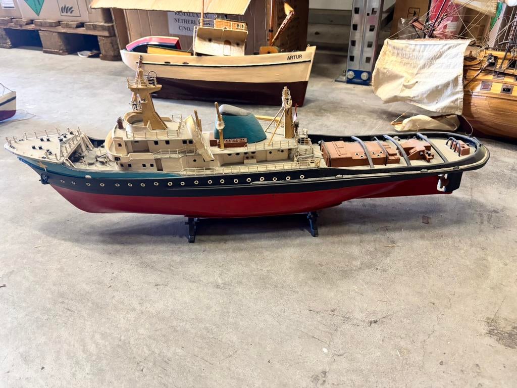Groot model vrachtschip, Hobby en Vrije tijd, Modelbouw | Boten en Schepen, Ophalen, Gebruikt