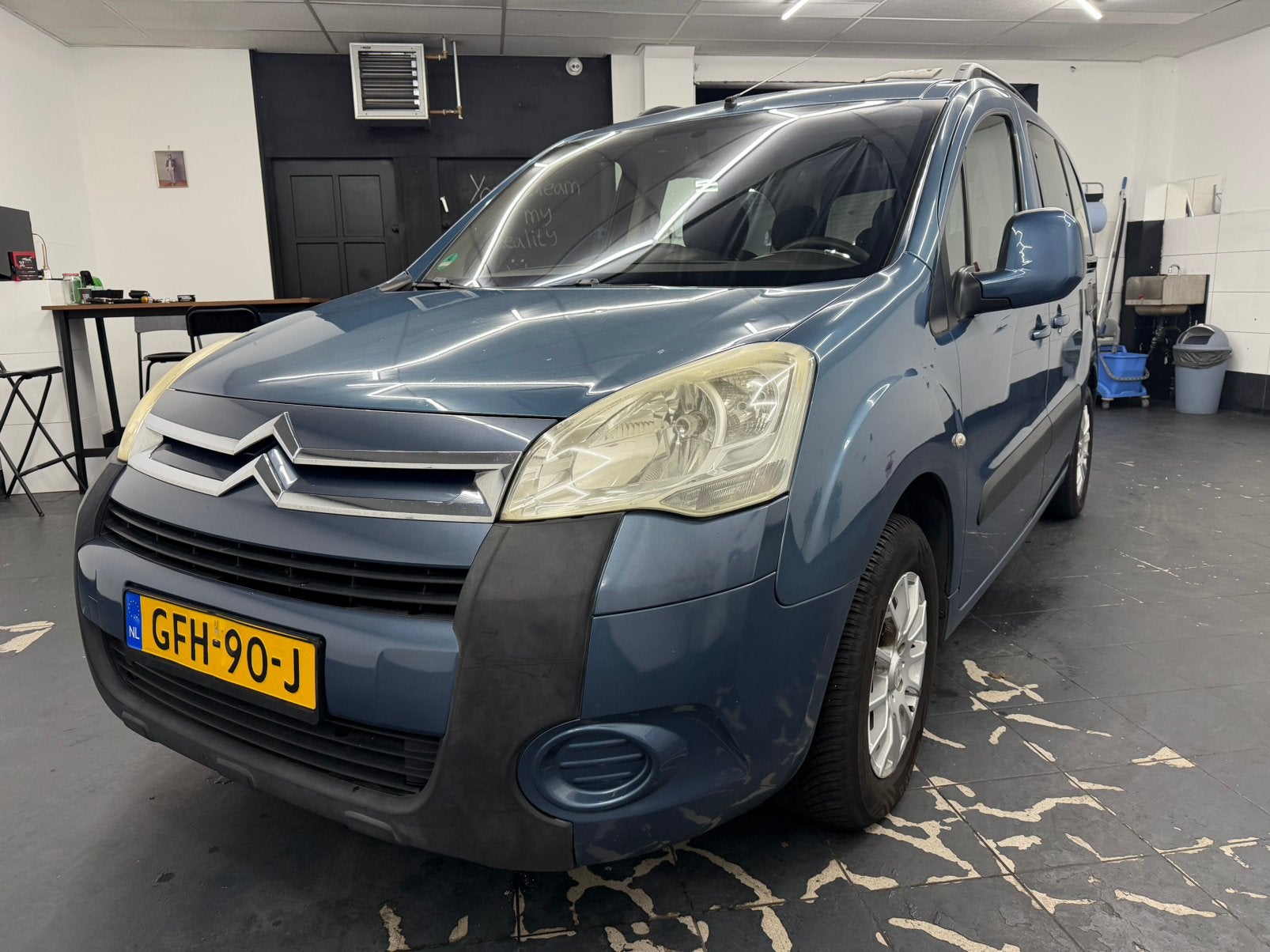 Citroën Berlingo 1.6 16V 2009 Blauw bezorgen mogelijk!!!, Auto's, Voorwielaandrijving, 1402 kg, 4 cilinders, Blauw