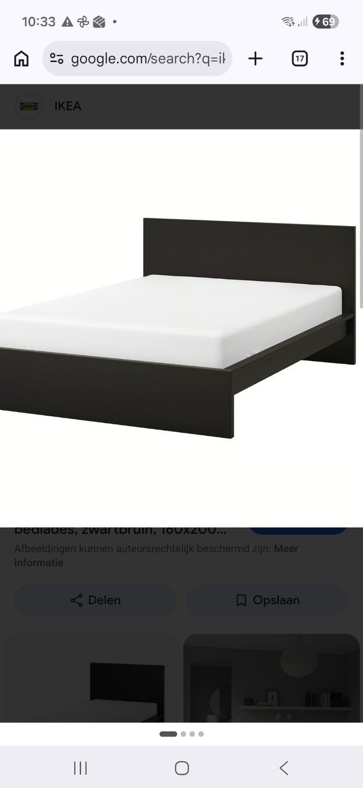 Ikea malmbed 160x200 met bedlades en laattenbodems, Ophalen, Wit, Tweepersoons, Zo goed als nieuw