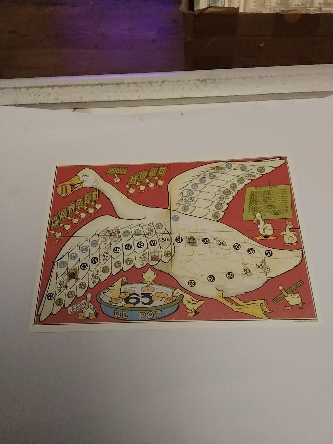 Ansichtkaart Ganzenbord - Klassiek Bordspel, Ophalen of Verzenden