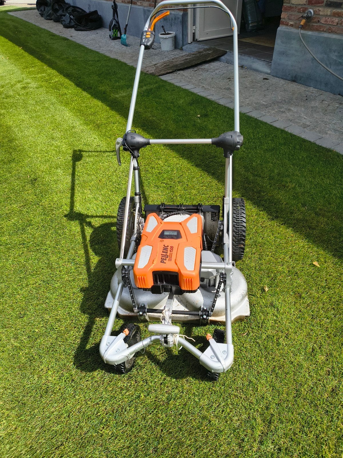 Pellinck professionele grasmaaier, Ophalen, Cirkelmaaier, Versnellingen, Accu-grasmaaier