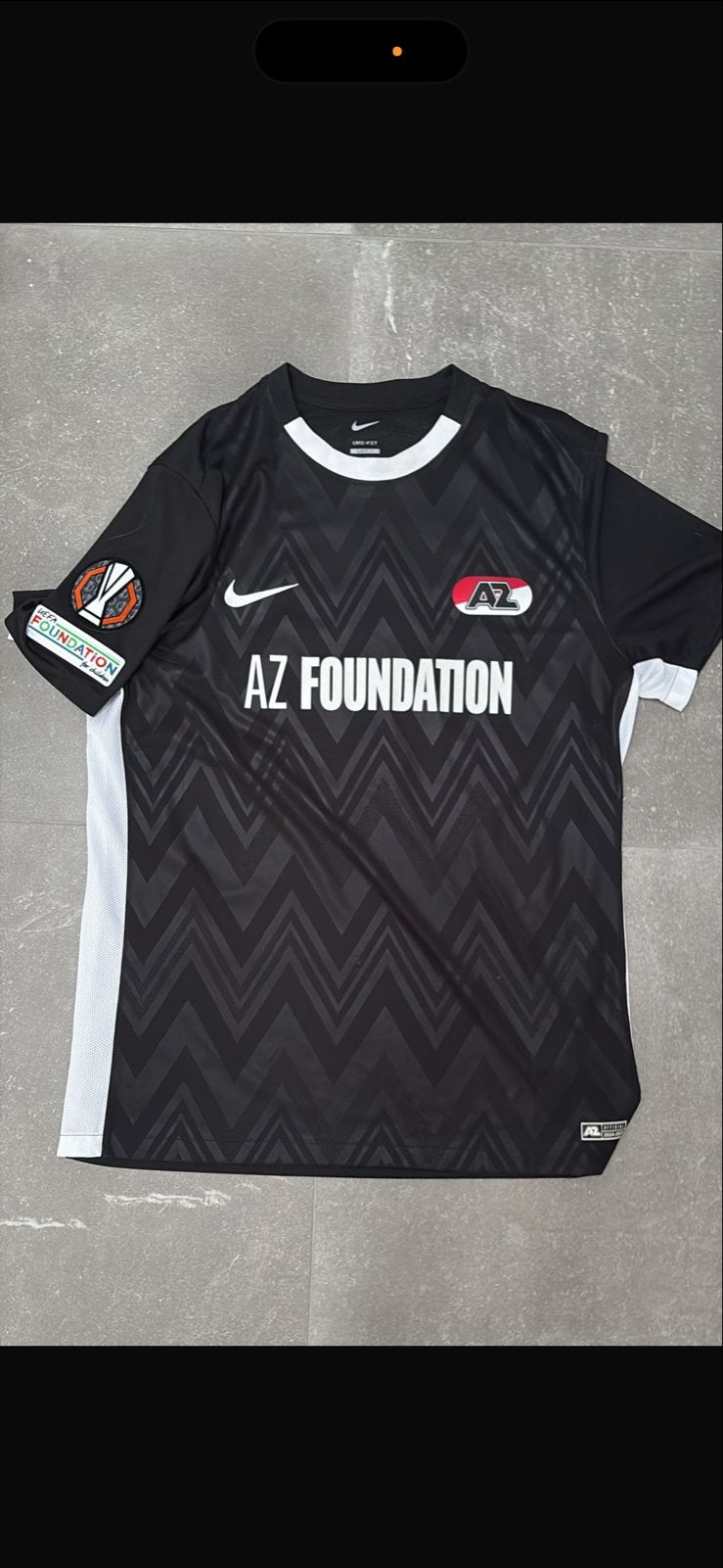 AZ Foundation Thuisshirt 2023/2024 - Dekker #22, Maat 48/50 (M), Zwart, Ophalen of Verzenden, Zo goed als nieuw