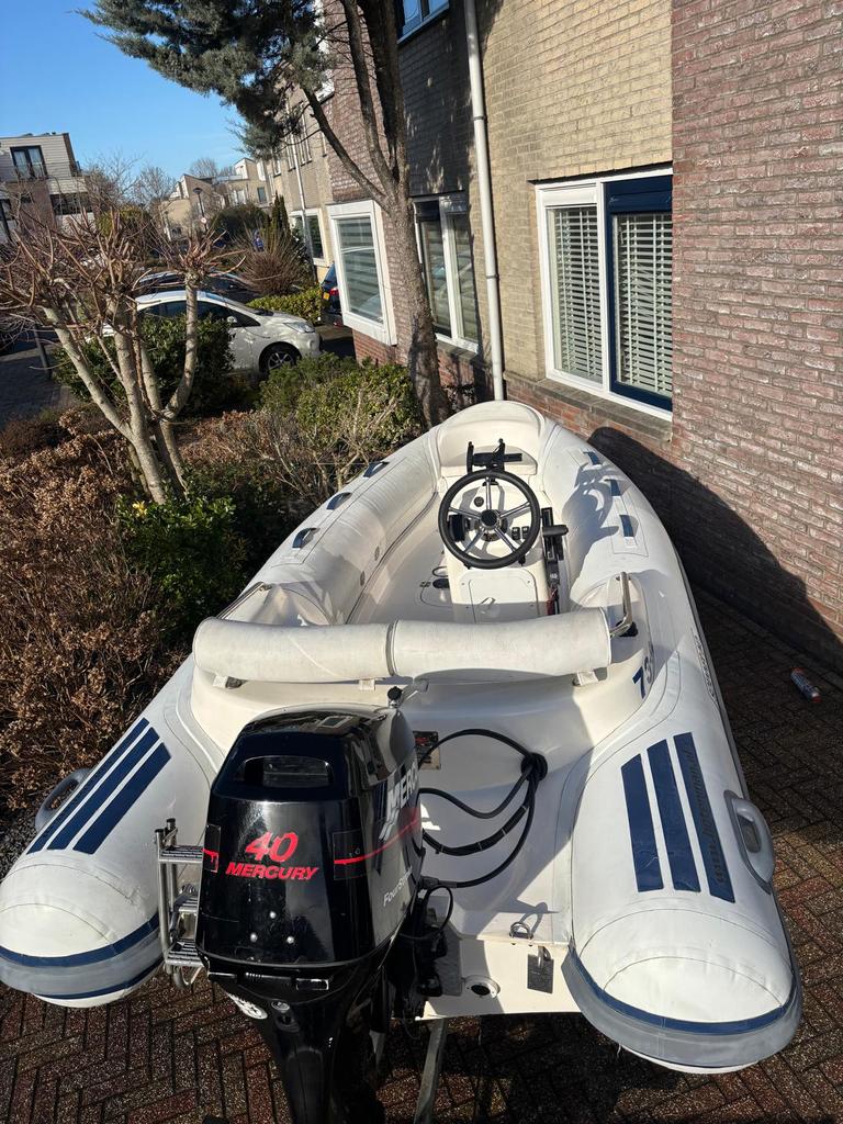 Rib rubberboot - 3.15m - 40pk motor, Watersport en Boten, Gebruikt, Benzine, Minder dan 70 pk, Overige materialen