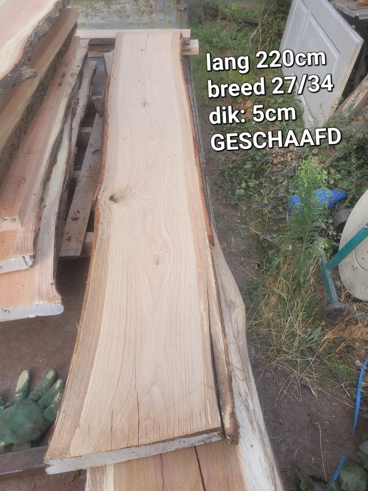 schaaldeel boomplank wandplank vensterbank EIKEN GESCHAAFD, Ophalen of Verzenden