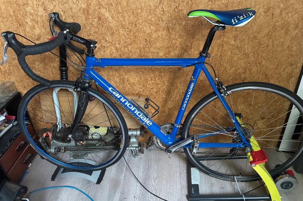 Cannondale racefiets caad 4 blauw  56cm, Fietsen en Brommers, Fietsen | Racefietsen, Overige merken, 28 inch, Gebruikt, Aluminium