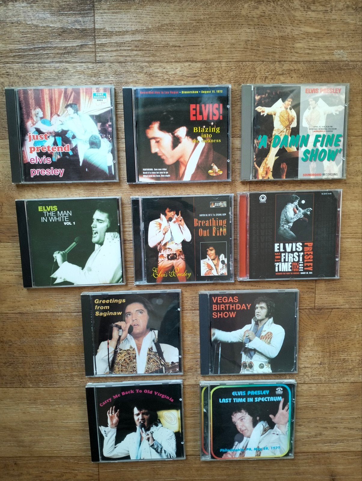 10 x Elvis Presley cd met live concerten, Ophalen of Verzenden, Zo goed als nieuw, Rock-'n-roll
