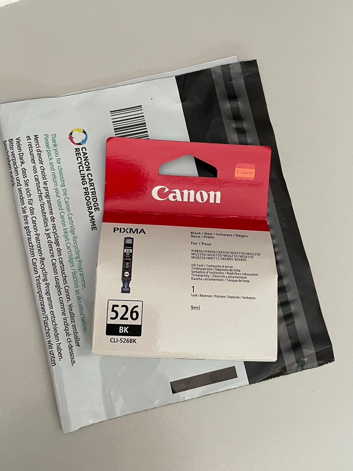 Canon CLI-526BK inktcartridge - Zwart (nieuw!), Ophalen of Verzenden, Nieuw, Inkjetprinter, Printer
