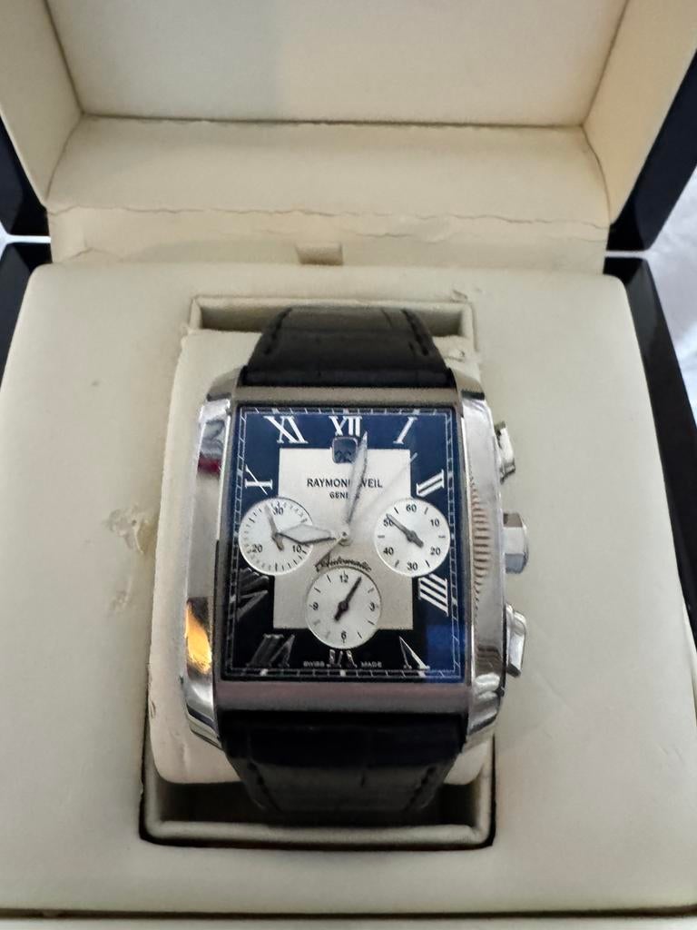 Raymond Weil Don Giovanni cosi grande xxl, Sieraden, Tassen en Uiterlijk, Horloges | Heren, Overige merken, Leer, Polshorloge