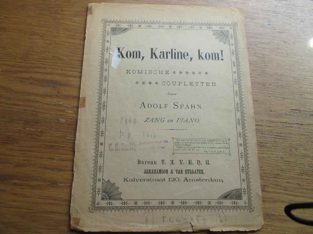 KOM, KARLINE , KOM, Zang, Gebruikt, Ophalen of Verzenden, Artiest of Componist