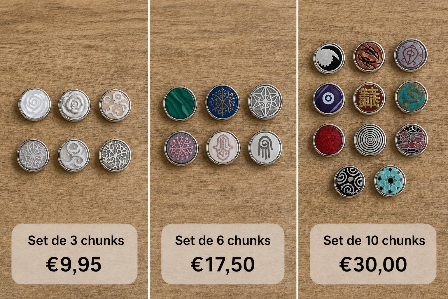Kijk & kies: (3/6 of 10 stks) stuks nieuwe NOOSA Chunks, Overige merken, Overige materialen, Nieuw, Ophalen of Verzenden