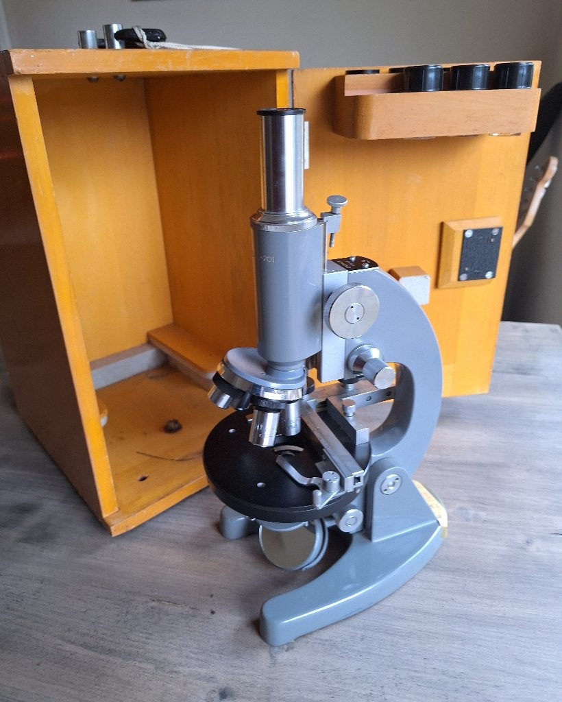 Euromex microscoop type LM 75686, Ophalen, Gebruikt