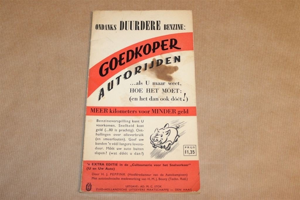 Goedkoper autorijden - Peppink - Ca 1960, Boeken, Ophalen of Verzenden, Zo goed als nieuw, Overige merken