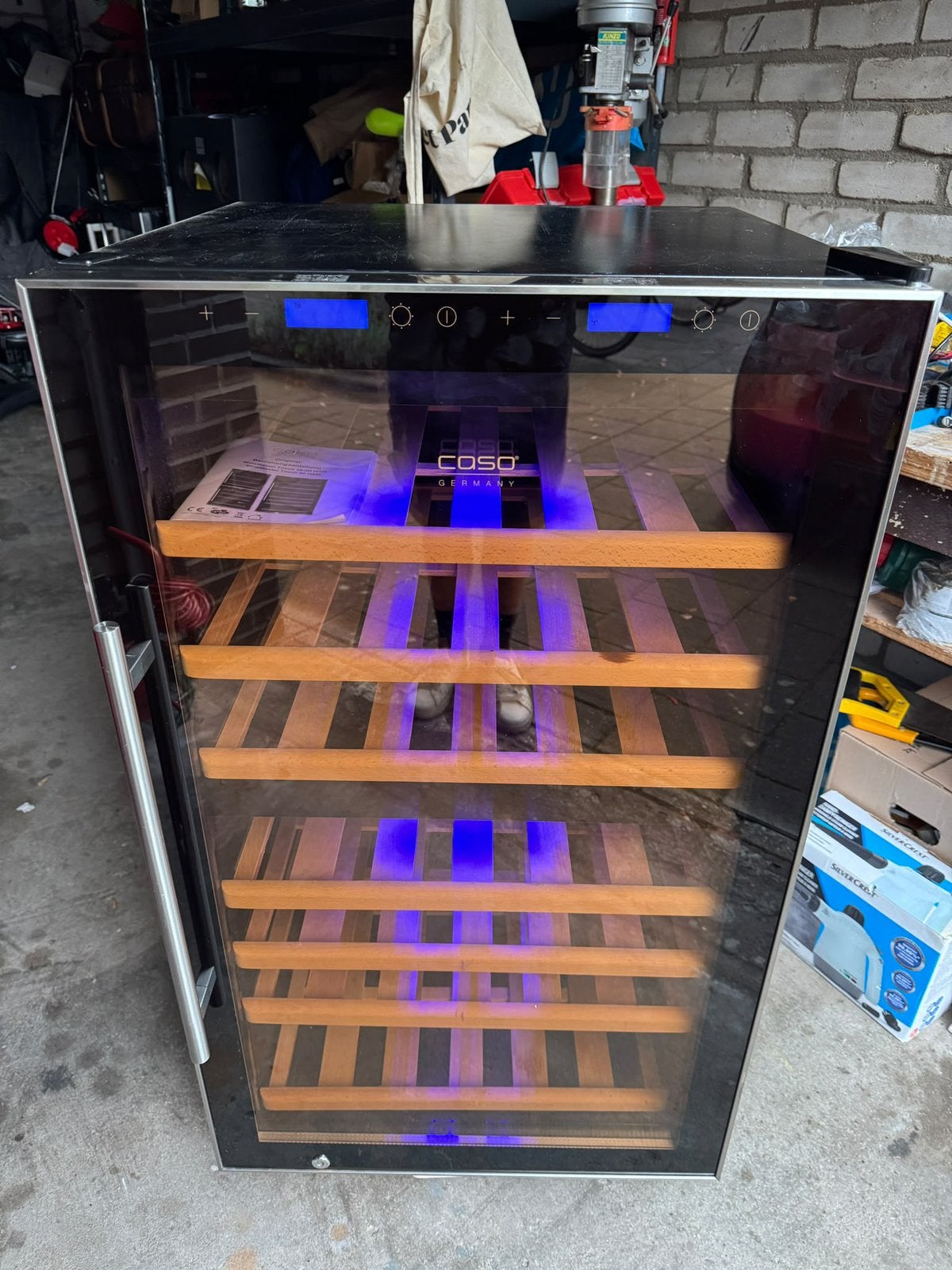 CASO WineMaster Touch 66 wijnklimaatkast, 2 temperatuurzones, Ophalen, Zonder vriesvak, 200 liter of meer, 60 cm of meer
