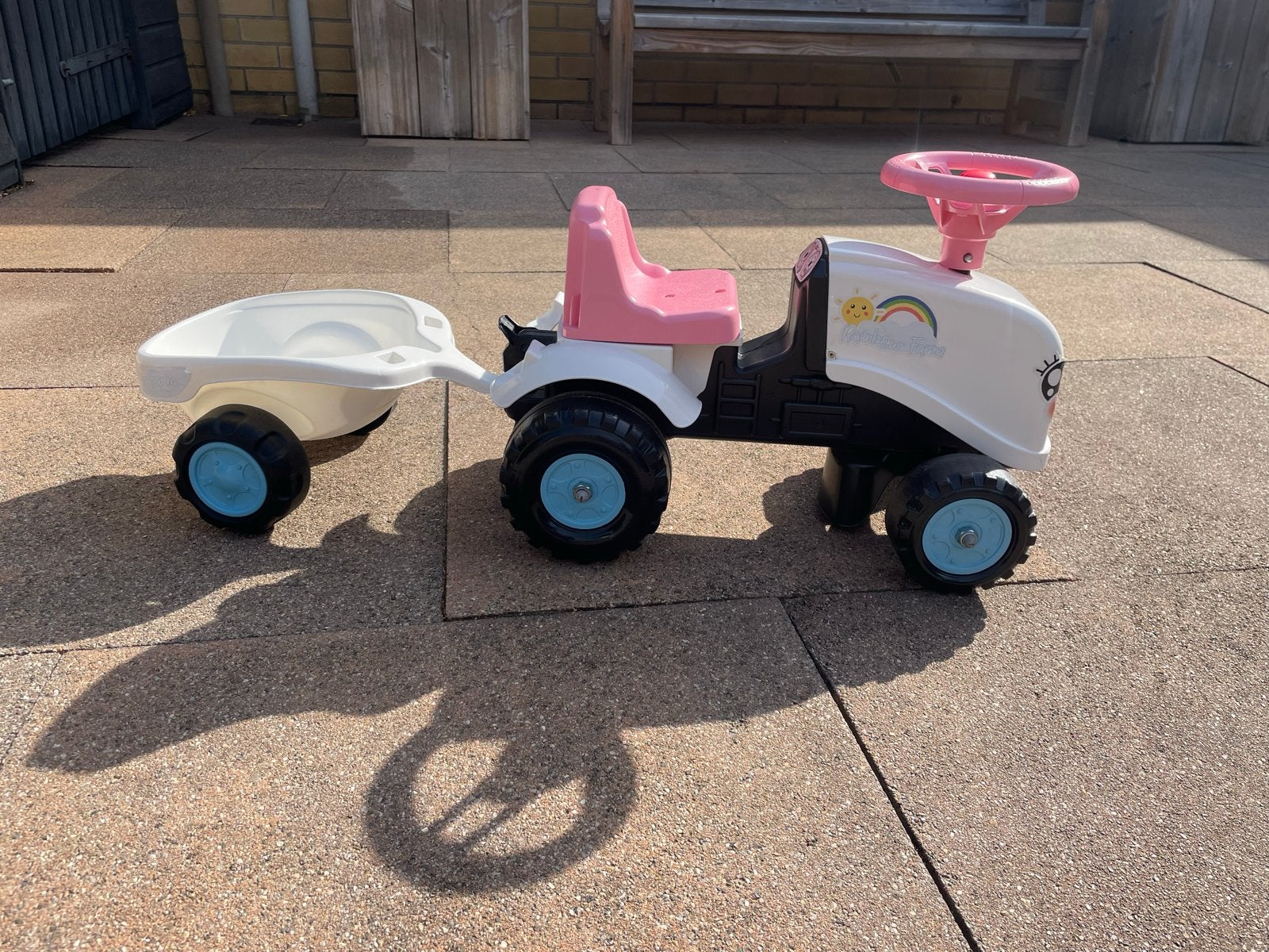 Falk looptractor Rainbow met aanhanger, Ophalen, Zo goed als nieuw, Trapvoertuig