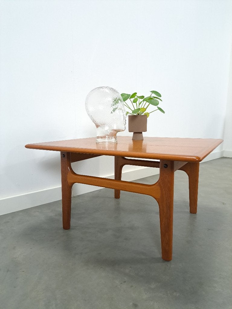 Teak Deens design Trioh salontafel, Gebruikt, 50 tot 100 cm, Scandinavisch, vintage, design, 5 – 50