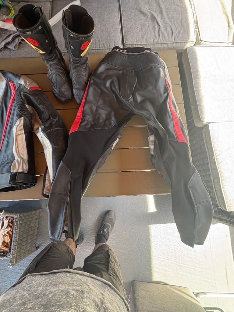 Revit leren motorpak - Jas maat 50, Broek maat 46, Ophalen of Verzenden, Tweedehands, Heren, Combipak
