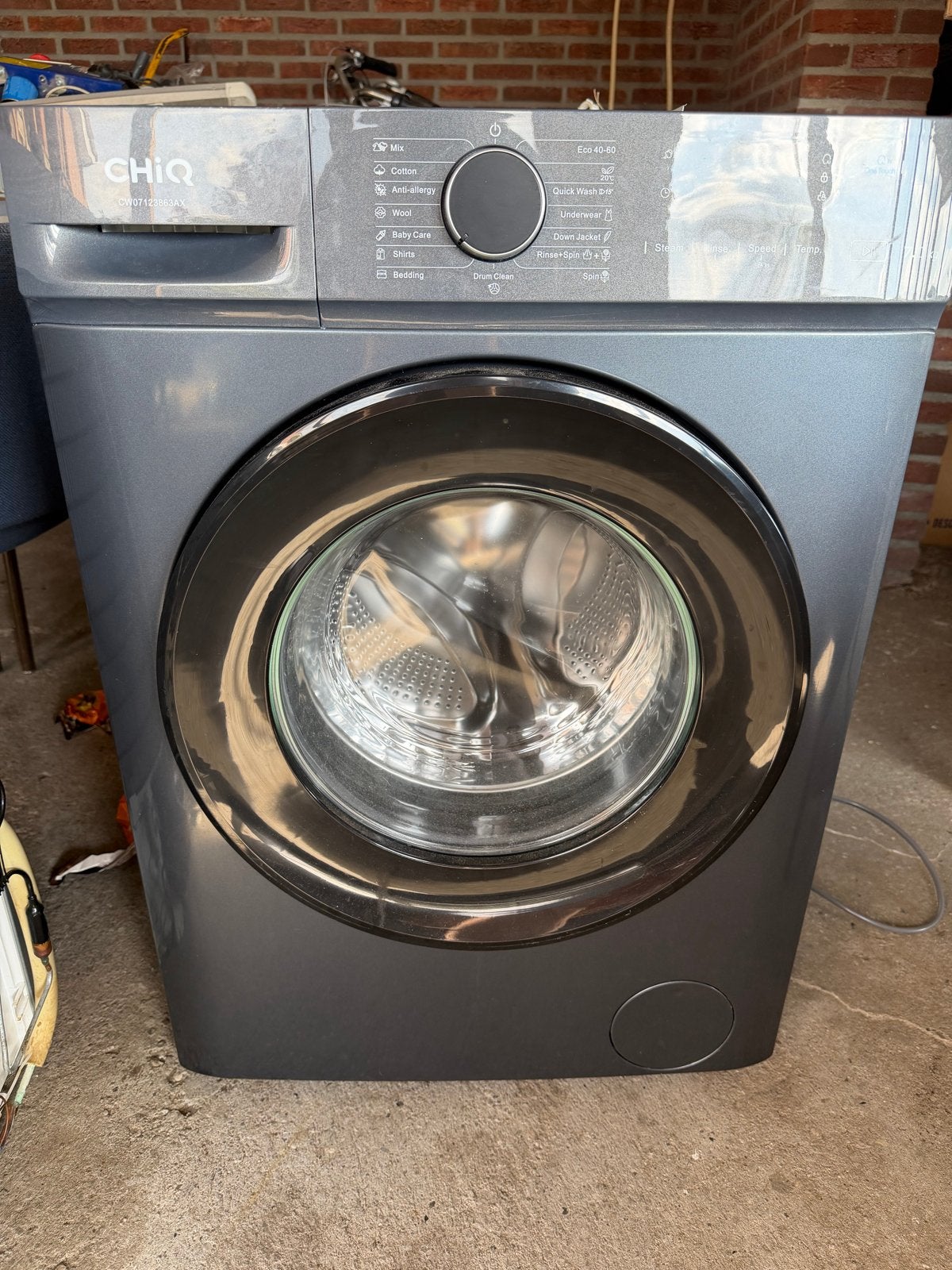 Chiq Wasmachine Zo Goed Als Nieuw - CW07123863AX, Witgoed en Apparatuur, Ophalen of Verzenden, Zo goed als nieuw, Voorlader, Kort programma