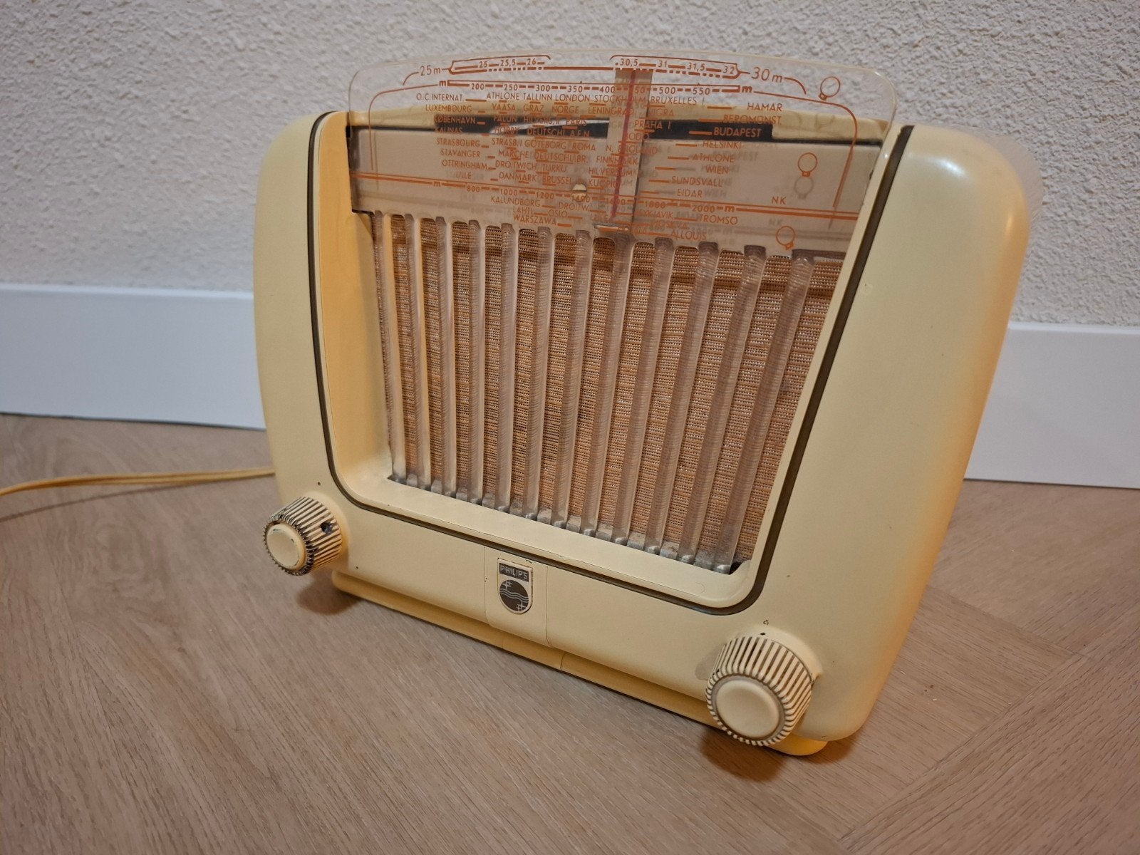 Philips BX290U Antieke Bakkelieten Buizenradio, Antiek en Kunst, Ophalen of Verzenden