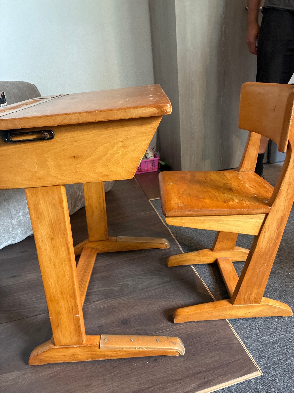 Antiek oud kinder school dressoir, Antiek en Kunst, Ophalen of Verzenden